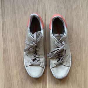 Adidas Women's Beige and Coral Sneakers